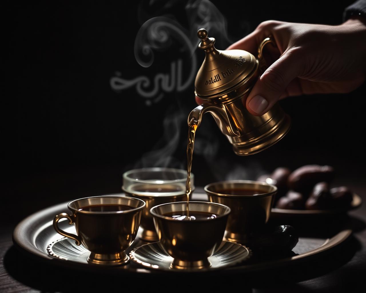 Arabic coffee ritual